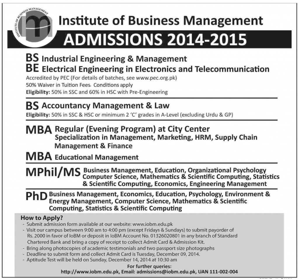 IBM admission