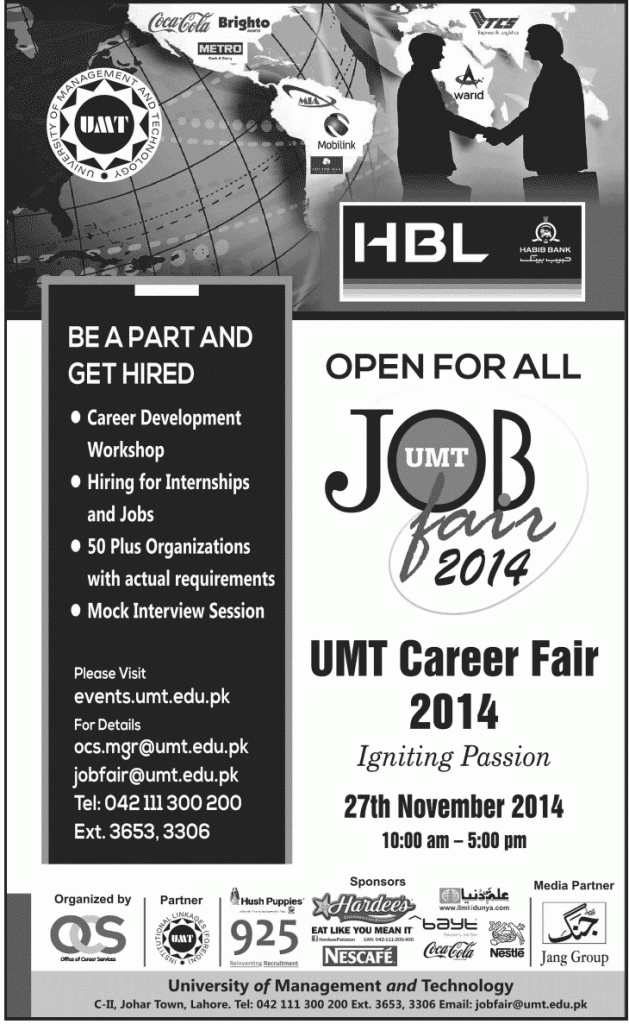 umt job fair 2014