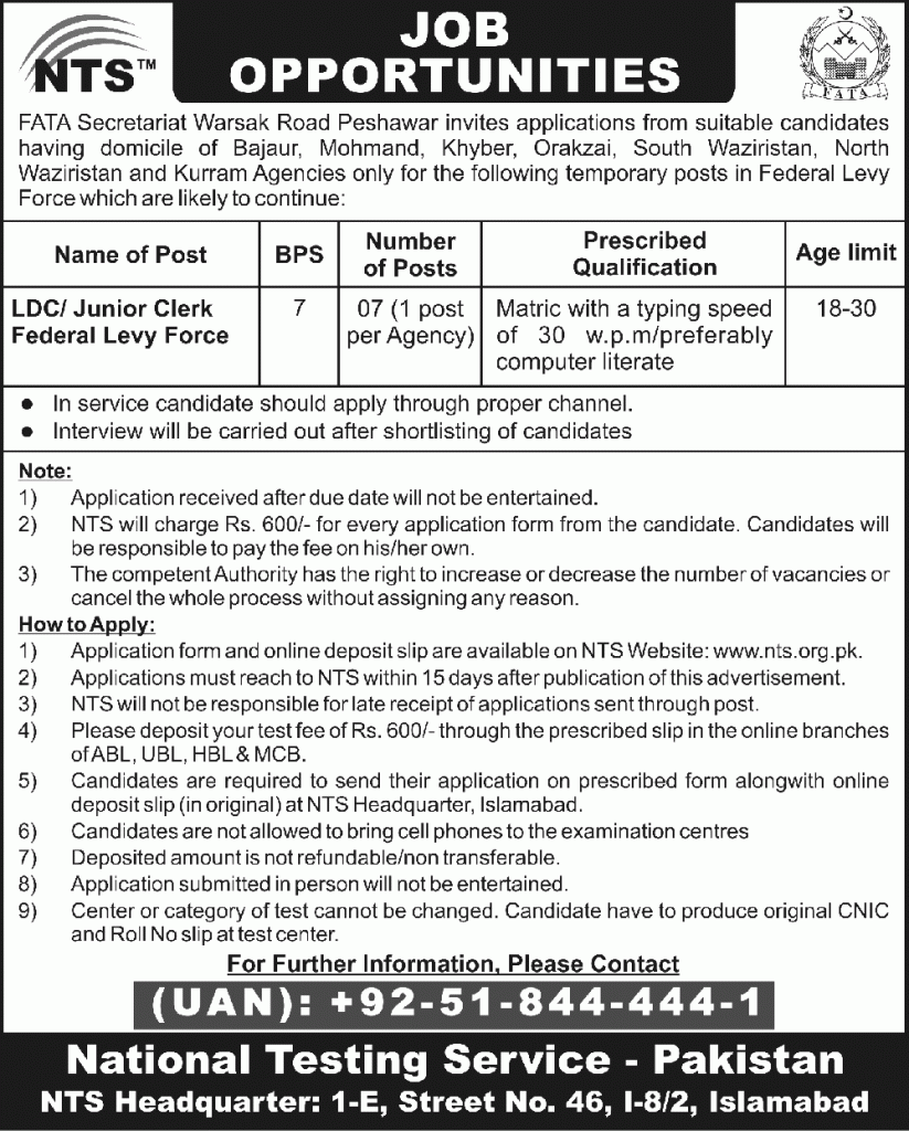 job in fata