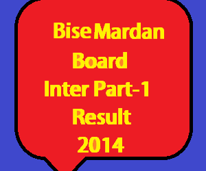 mardan board inter part 1 result