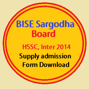 Sargodha board HSSC supply admission 2014