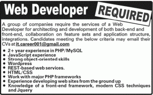 web development jobs