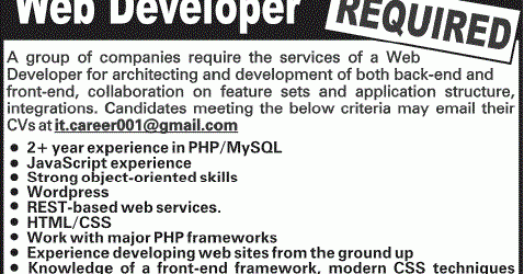 web development jobs